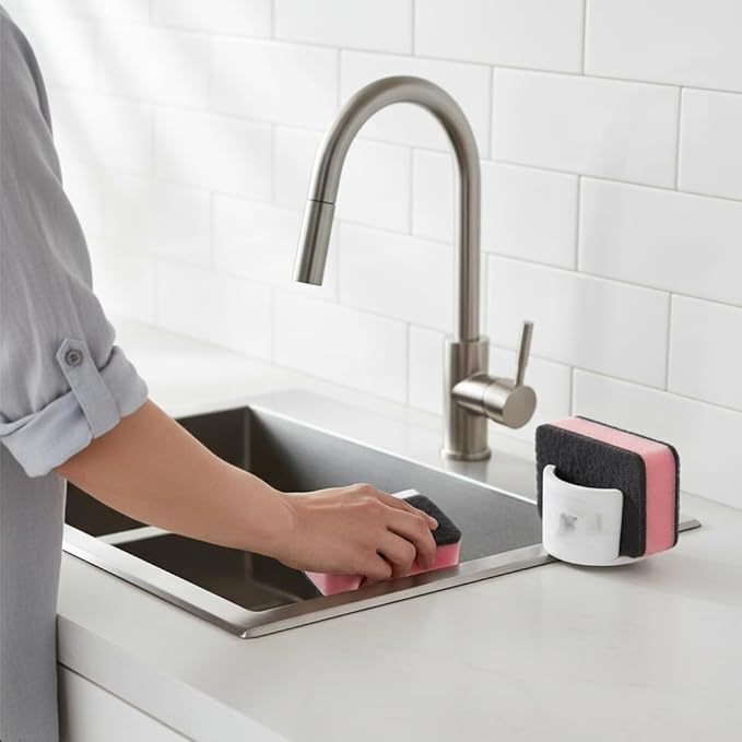 Sponge Holder Kitchen Diatomite Drying Rack Absorbent Sink Sponge Organizer - Image 3