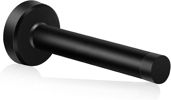 Door Stopper, Stainless Steel Doorstop Wall Protector, Matte Black by Gudui