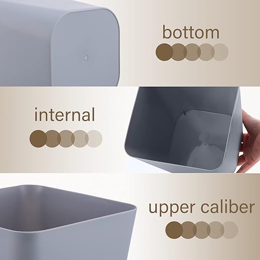 Amyhill 10 Pcs Small Trash Can 2 Gallon Plastic Garbage Can Small Waste Basket - Image 3