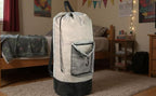 Laundry Bag Backpack with Shoulder Straps and Mesh Pocket Laundry Backpack - Image 7