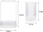 Toothbrush Holders with Drain Tray, Hanging Toothbrush and Toothpaste Holder - Image 5