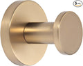 TUNNY 5 Pack Round Towel Hooks-Champagne Gold Modern Coat Hooks Shower Towel by TUNNY