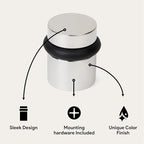 Mega Handles Floor Door Stopper, Quickly Installed Wall Protector, Wall - Image 2