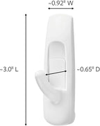 Command Medium Utility Hooks, 20 Hooks and 24 Strips, Damage-Free Hanging Wall - Image 2