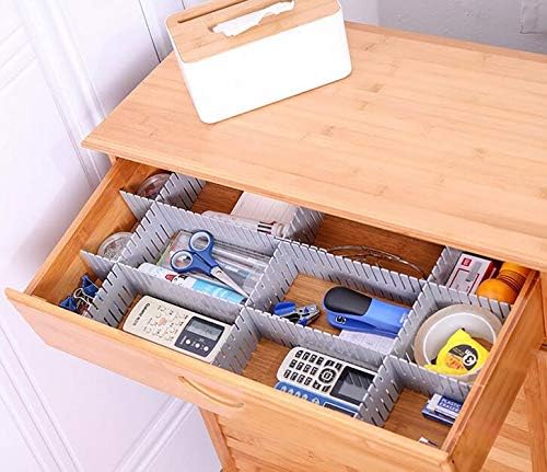 8pcs DIY Plastic Drawer Organizer Adjustable Drawer Dividers - Image 7