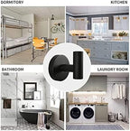 Vuzvuv 2-Pack Matte Black Wall-Mounted Towel Hooks, SUS304 Stainless Steel - Image 4