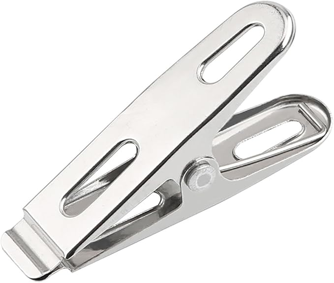 30PCS Windproof Fixed Spring Clips Set 2 Inch Stainless Steel Clothes Peg Metal - Image 5