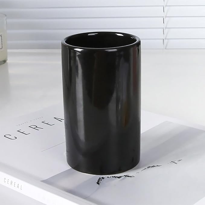 Black Ceramic Toothbrush Holders, Electric Toothbrush Holder - Image 6