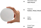 Door Knob Wall Shield, Large White Round Soft Door Stopper Wall Protector - Image 8