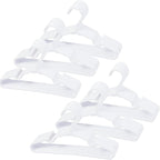 60 pcs White Baby Nursery Closet Hangers, Non-Slip Laundry Infant Pant Hanger by VIIBASE