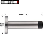JQK Door Stopper Gold, 304 Stainless Steel Thicken 1mm Sound Dampening Door - Image 2