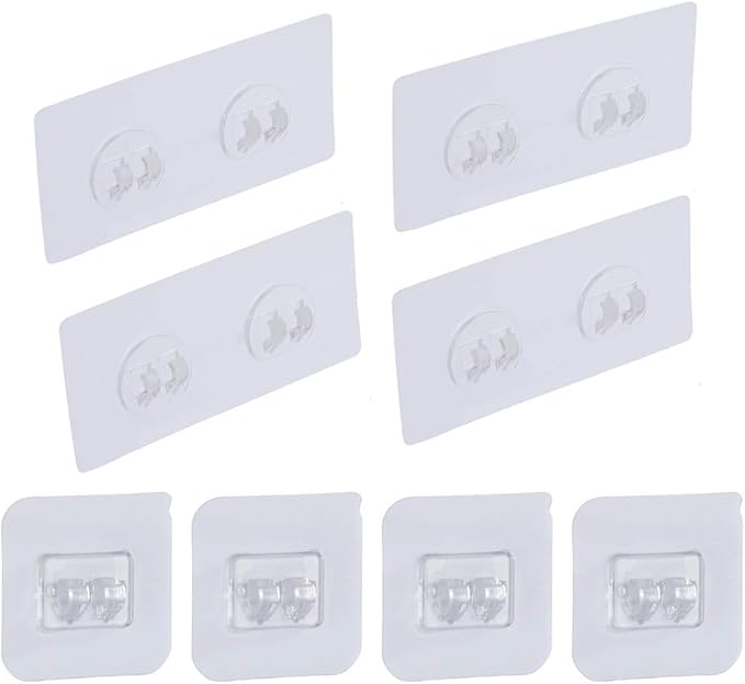 LAIGOO 8 Pcs Replacement Corner Shower Caddy Adhesive Hook Stickers, No by Laigoo