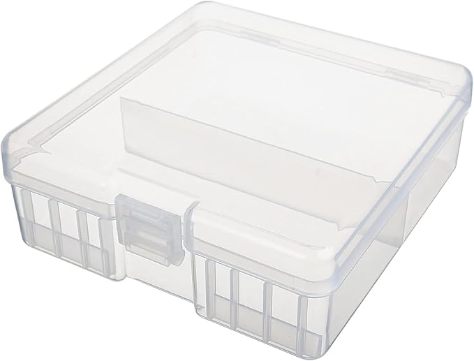 Fielect 100 x AA Battery Storage Case Holder Organizer Box Transparent by Fielect
