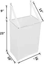 ALYER Wall Hanging Mesh Laundry Hamper, Over the Door Large Storage Bag - Image 2
