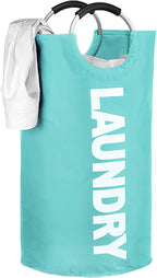 WOOHA 125L Large laundry basket, Collapsible laundry hamper, Tall Clothes by WOOHA