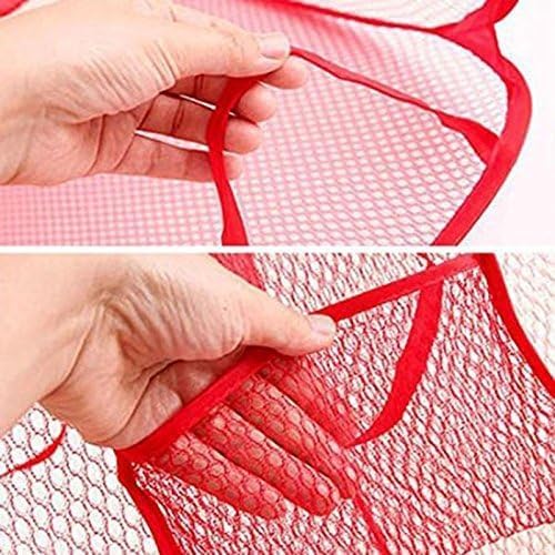 6pcs Foldable Pop Up Mesh Washing Laundry Basket Bag Bin Hamper Toy Tidy Storage - Image 7