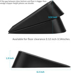Big Door Stopper 2 Packs, Heavy Duty Wedge Rubber Door Stop Works on All Floor - Image 7