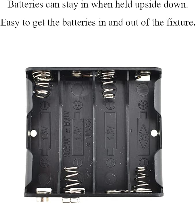 HAHIYO 9V Battery Holder with Standard Snap Connector Sturdy Accommodated Slot - Image 3