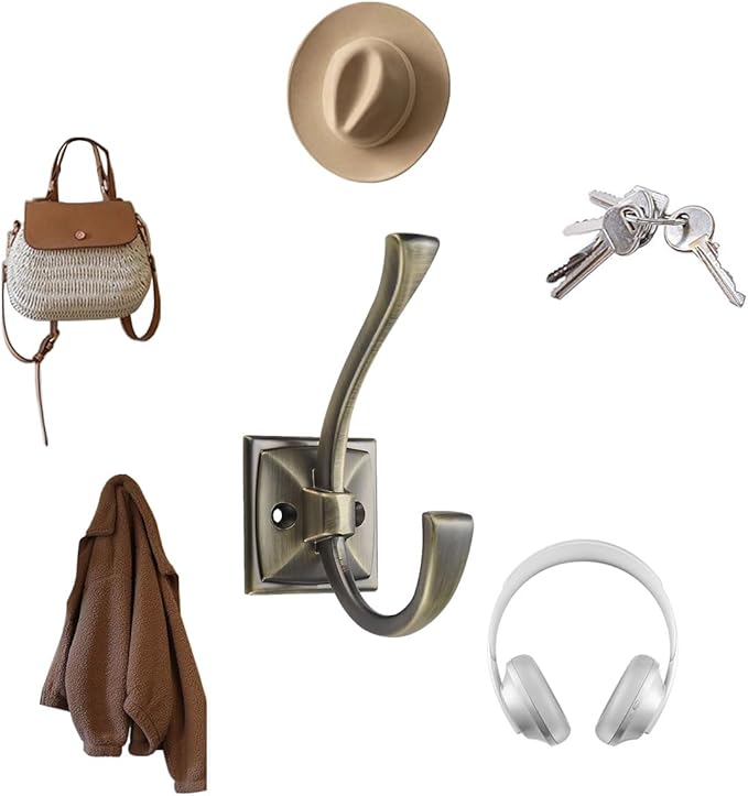 2 Pack Decorative Heavy Duty Towel Hooks - Image 3