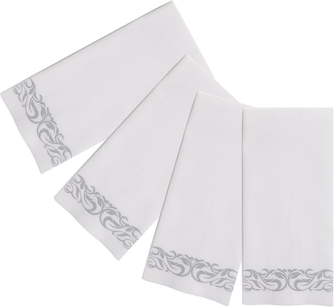 200 Disposable Hand Towels Soft and Absorbent Linen Feel Dinner Napkin Durable - Image 7