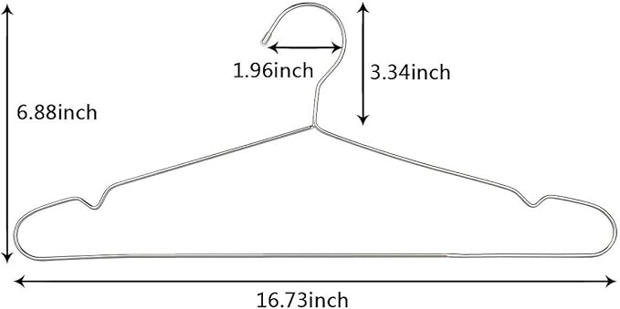 OIKA 30 Pack Heavy Duty Stainless Steel Hangers, Space-Saving Silver Clothes - Image 5