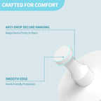 Adhesive Hooks for Walls No Damage 4 PCS, Heavy Duty Aluminum Strong Adhesive - Image 6