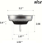 2 Pack Kitchen Sink Strainer & Stopper Combo - Image 5
