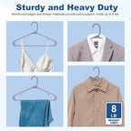 HOUSE DAY Plastic Hangers 20 Pack, Space Saving Clothes Hangers - Image 5