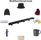 Coat Rack, Heavy Duty Stainless Steel 5 Tri Coat Hook Hanger, Wall Mounted Wall - Image 4