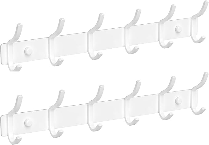 White Wall Mounted Coat Rack by GWAAZXGZ