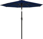 AreShark 9 FT Patio Umbrella for Outdoor, Outdoor Umbrella with Push Button Tilt and Crank, Outdoor Patio Umbrellas with 8 Sturdy Ribs for Market, Garden, Deck, Backyard, Pool (Navy) by Unknown