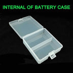Fielect 100 x AA Battery Storage Case Holder Organizer Box Transparent - Image 7