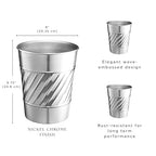 Monarch Abode Metal Bathroom Trash Can – Waste Basket - Image 2