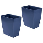 iDesign Small Plastic Bathroom Trash Can, Slim Rectangle Garbage Bin - Image 8