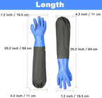 Haiou PVC Chemical Resistant, Long Rubber, Heavy Duty Waterproof Gloves - Image 4