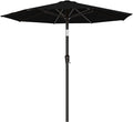 AreShark 9 FT Patio Umbrella for Outdoor, Outdoor Table Umbrella with Push Button Tilt and Crank, Outdoor Patio Umbrellas with 8 Sturdy Ribs for Market, Garden, Pool (Black) by Unknown
