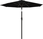 AreShark 9 FT Patio Umbrella for Outdoor, Outdoor Table Umbrella with Push Button Tilt and Crank, Outdoor Patio Umbrellas with 8 Sturdy Ribs for Market, Garden, Pool (Black) by Unknown
