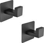 Matte Black Adhesive Hooks, Hats by Linatikou