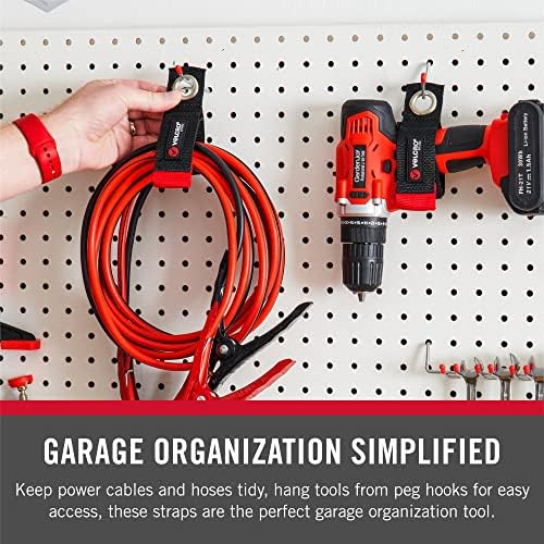 Velcro Brand Easy Hang Extension Cord Organizer Holder | Large 18" Heavy Duty - Image 4
