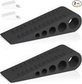 HOMOTEK 2 Pack Wedge Rubber Door Stops Door Chucks Stoppers Wall Protector by HOMOTEK