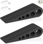 HOMOTEK 2 Pack Wedge Rubber Door Stops Door Chucks Stoppers Wall Protector by HOMOTEK