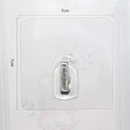 Hawsam 8PCS Clear Adhesive Sticky Wall Hooks, No Drilling Strong Waterproof - Image 7