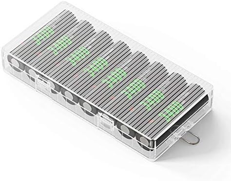 Fielect 8 x 18650 Battery Storage Case Holder Organizer Box Transparent - Image 7