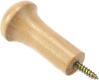 KUMGROT 10pcs Coat Wall Hooks Wood Mushroom Heavy Duty Robe Decorative Wall - Image 4