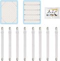 8Pcs Adjustable Bed Sheet Straps Clips, Elastic Mattress Sheet Fasteners Holder by QoeCycth