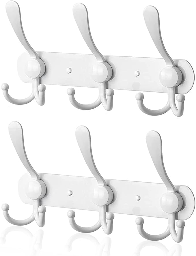 Coat Rack Wall Mounted, 3 Tri Stainless Steel Coat Hook by YUNISS