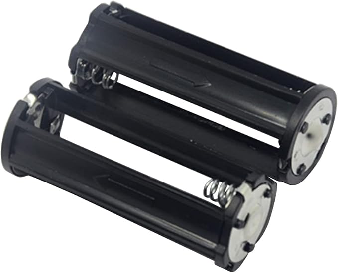 Battery Holder 2PCS Black Cylindrical 3x1.5V Battery Storage Adapter - Image 3