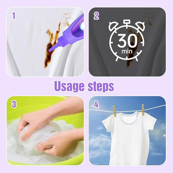 2025 Upgrade Active Enzyme Laundry Stain Remover, Stubborn Stains Cleaner - Image 5