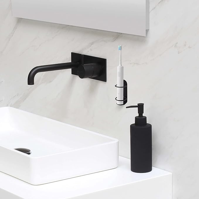 2 Pack Electric Toothbrush Holders Stick on The Wall Electric Metal Tooth - Image 7