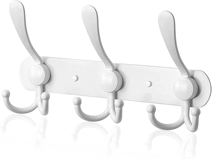 Coat Rack Wall Mounted, 3 Tri Stainless Steel Coat Hook by YUNISS